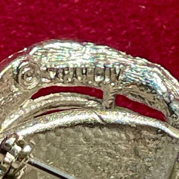 Vintage 1960s Sarah Coventry Adam's Delight Apple Brooch Pin Pendant Signed - Picture 6 of 8